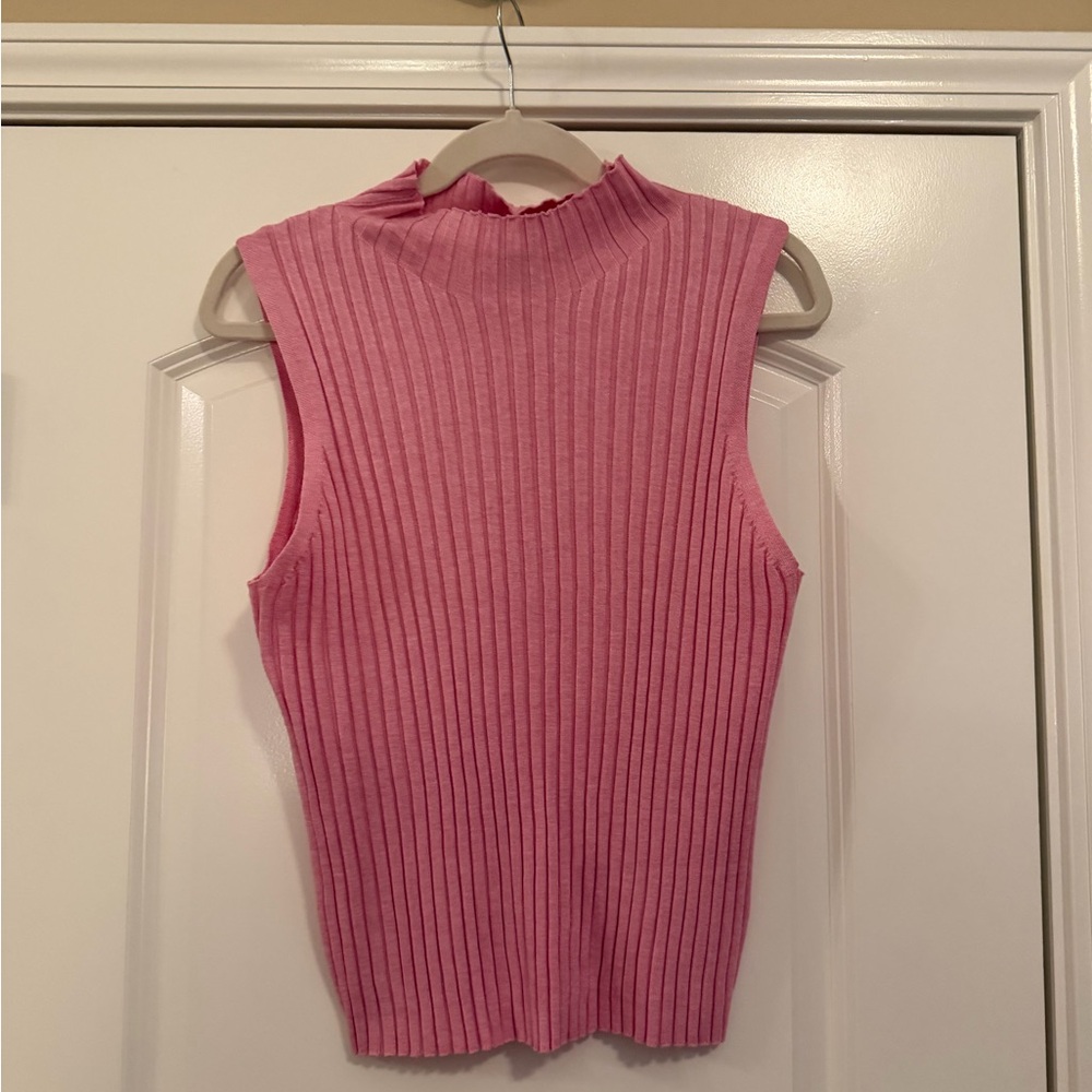 NWT Target Pink Ribbed Sleeveless Tank